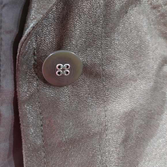 Bernardo Womens Dark Olive Green Leather Jacket Size S - EUC - Picture 8 of 9